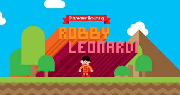 robby leonardi thiet ke flat illustration website