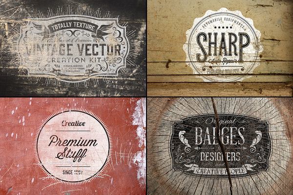 12 Vintage Logo Mockups V.2 thiet ke logo dep