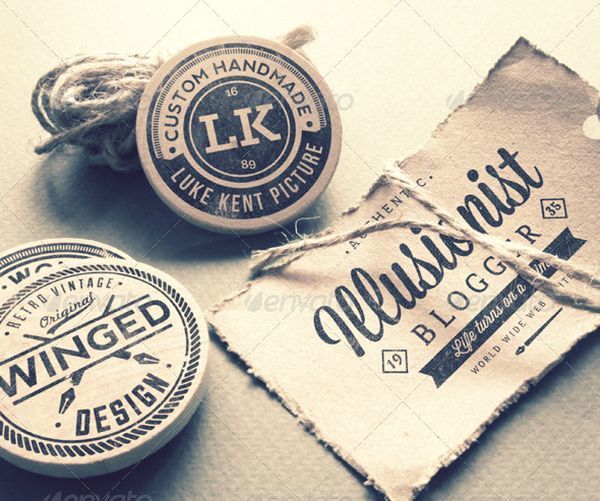 Vintage Logo MockUp PSD thiet ke logo dep