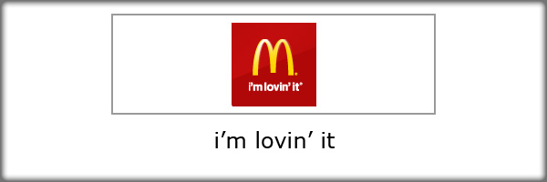 McDonald's tagline trong thiet ke web