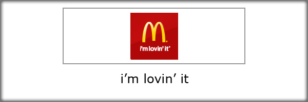 Cách dùng tagline (khẩu hiệu) thông minh làm tăng đẳng cấp website McDonald's tagline trong thiet ke web