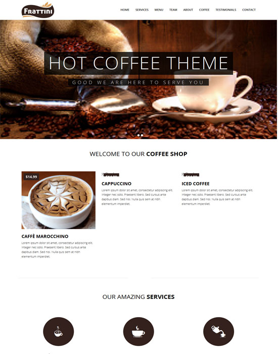 Frattini -thiet ke website cafe cao cap