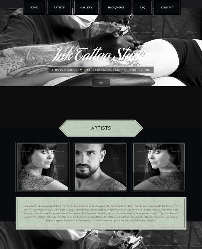 inktattoo parallax thiet ke website dep