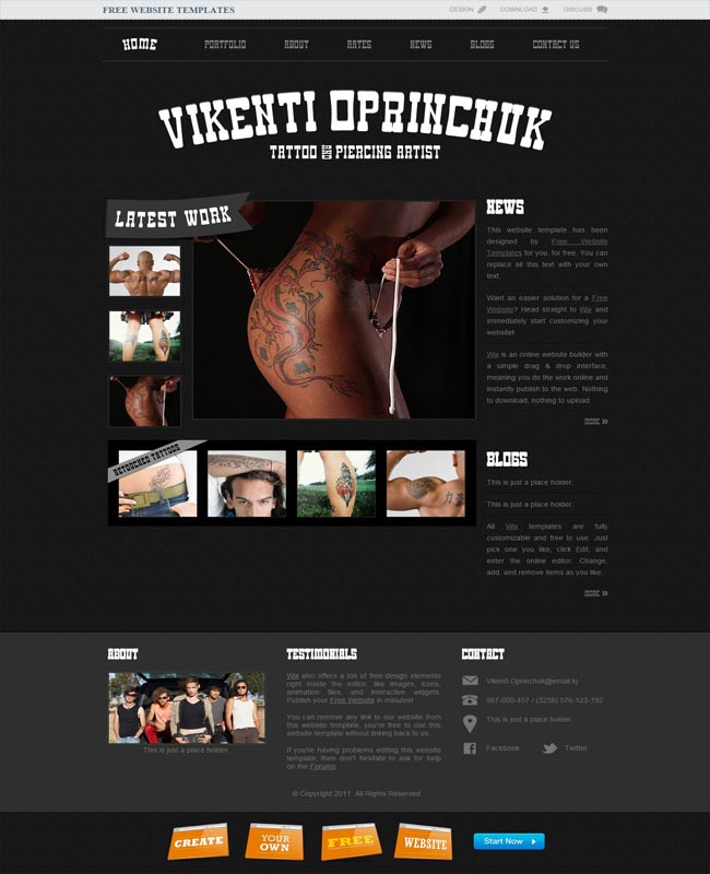 vikenti oprinchuk thiet ke website dep