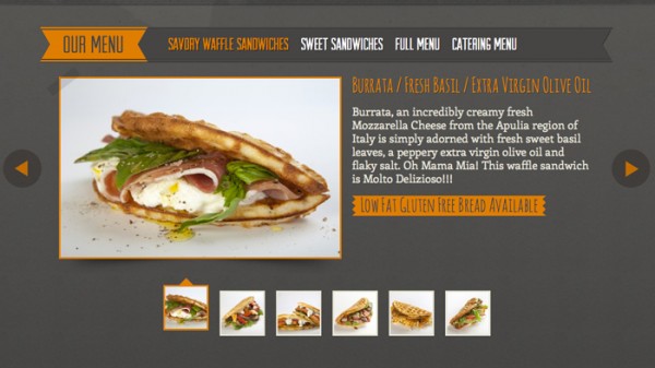 waffles thiet ke website nha hang dep 