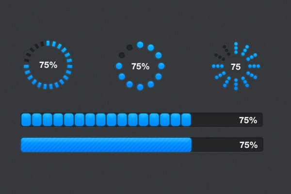 Progress Bars thiet ke web chuyen nghiep