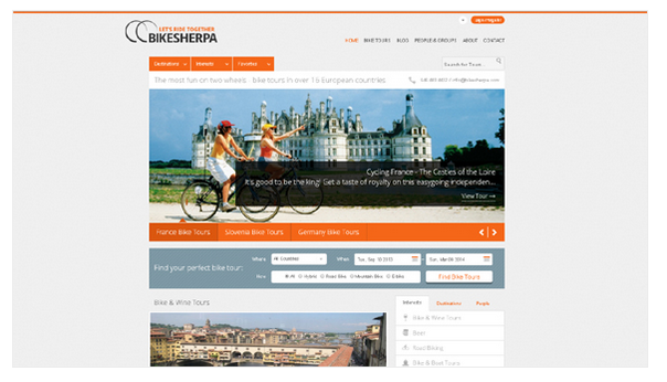 Bike sherpa website du lich