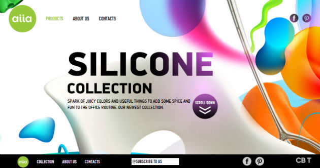 aiia i silicone thiet ke website vector 