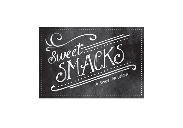 Sweet Smacks Logo tutorial thiet ke logo