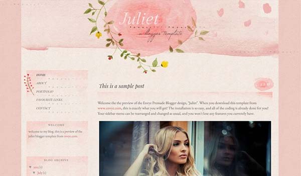 juliet personal blog thiet ke website dep