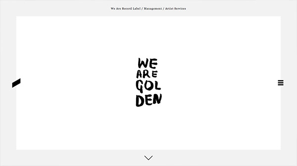 We Are Golden typography trong thiet ke web