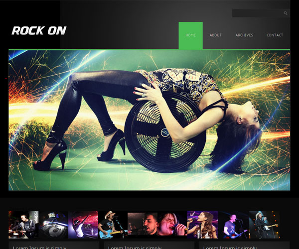 Rock On Websitethiet ke website am nhac