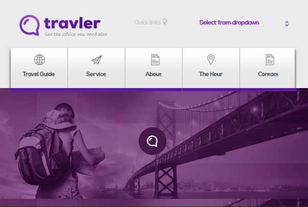 travler thiet ke website du lịch