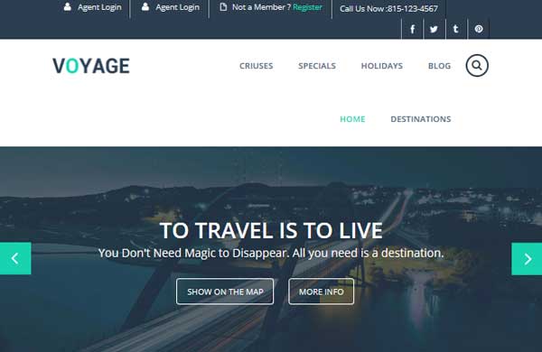 voyage thiet ke website du lịch