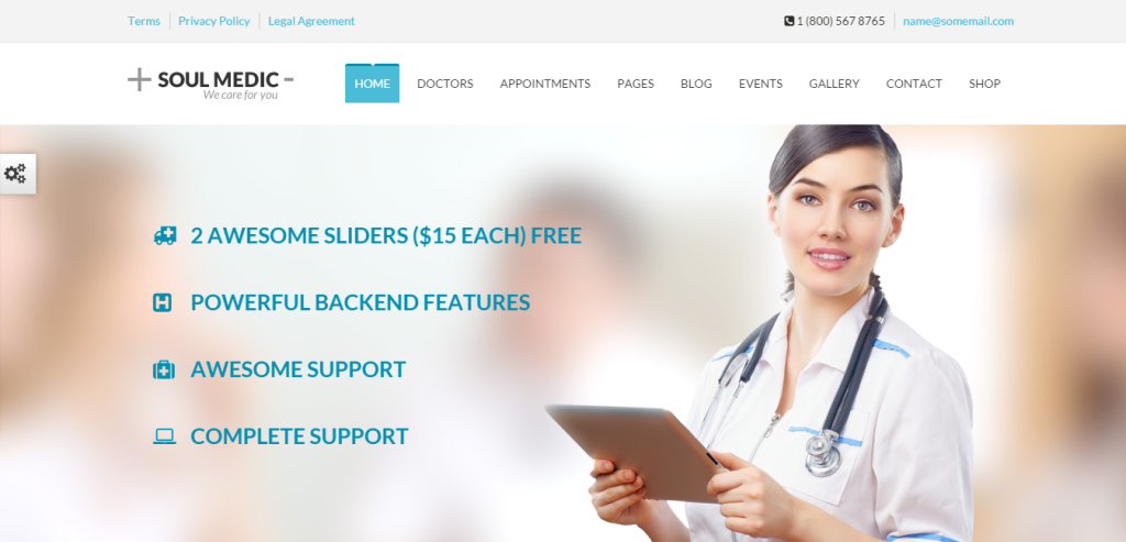 soulmedic thiet ke website benh vien