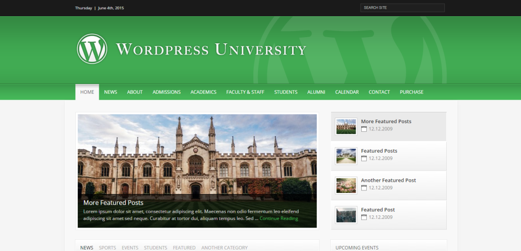 university thiet ke website truong hoc