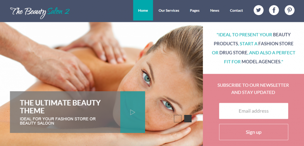 beauty salon 2 thiet ke website dep