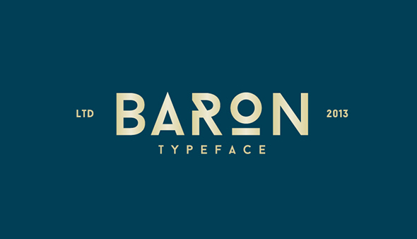 BARON font chu thiet ke website dep