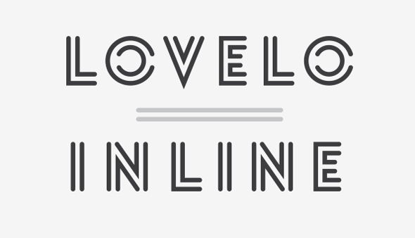 Lovelo-Inline font chu thiet ke website dep