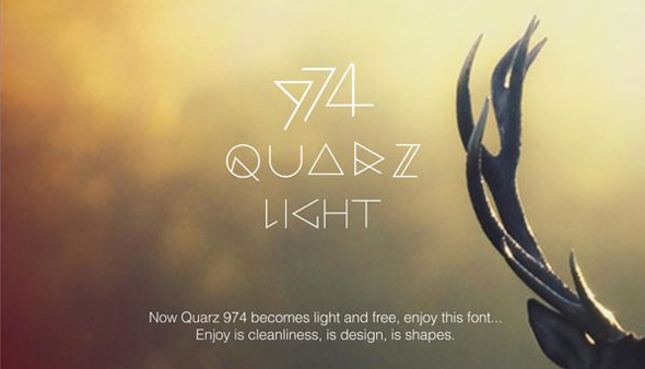 QUARZ-974-Light-Free- font chu thiet ke website dep