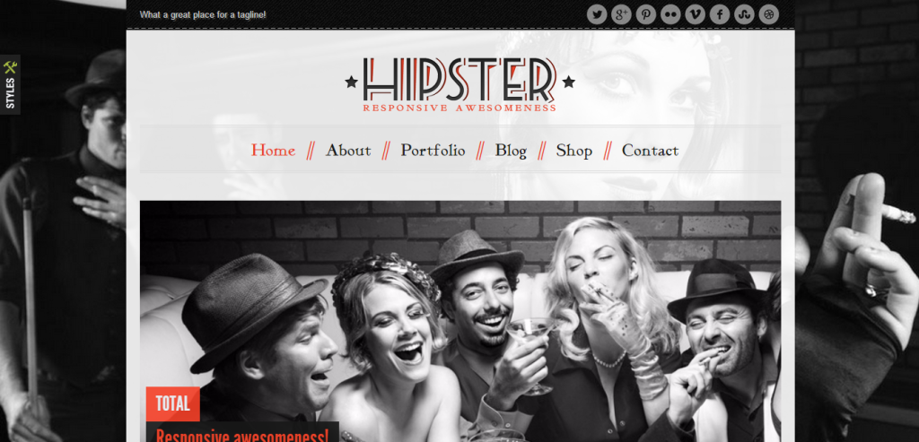 hipster thiet ke web 