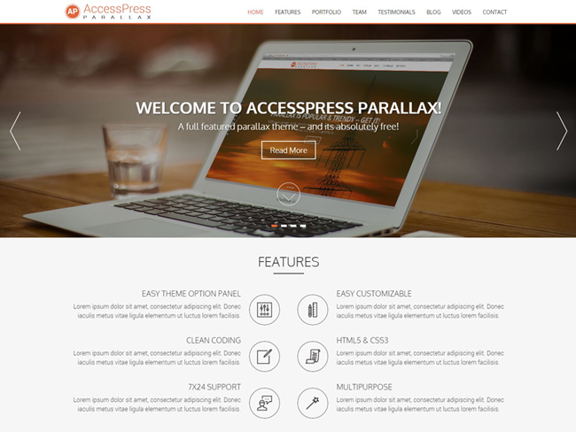accesspress thiet ke website Wordpress mien phi