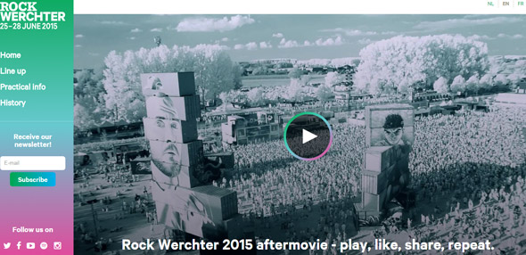 Rock-Werchter thiet ke website tuong tac