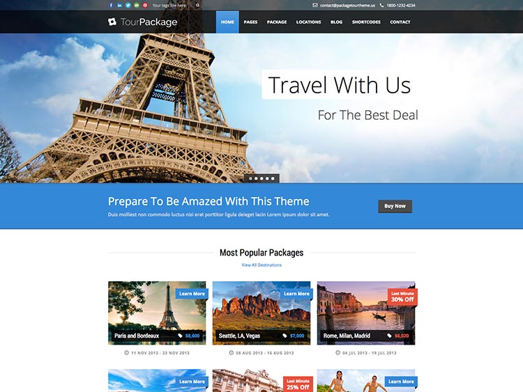 Tour Package thiet ke website du lich dep