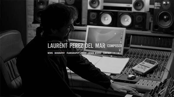 Laurent Perez Del Mar thiet ke website den trang