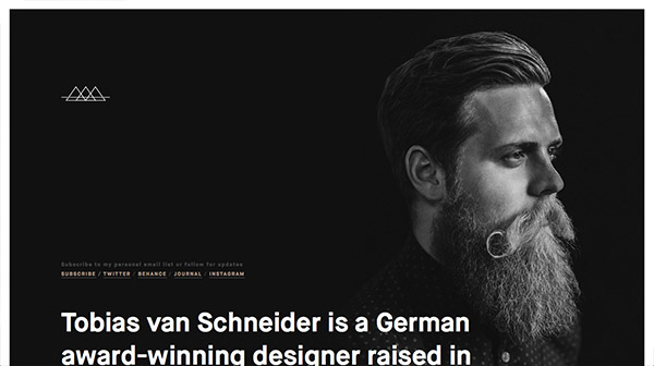 Tobias van Schneider thiet ke website den trang