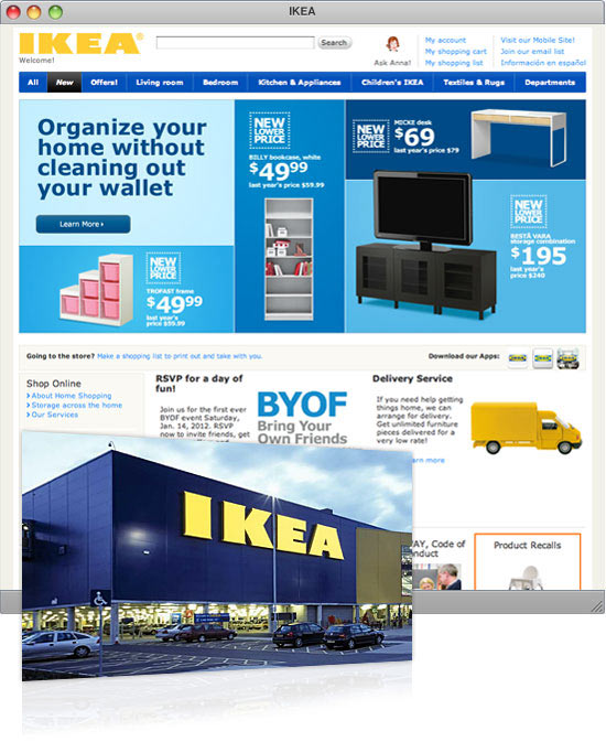 ikea branding experience thiet ke website