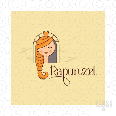 Rapunzel Lady thiet ke logo dep
