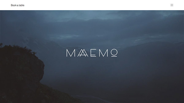 Maaemo Restaurant thiet ke website dep