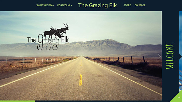 The Grazing Elk thiet ke website dep
