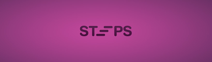 steps wordmark logo Xu huong thiet ke logo moi