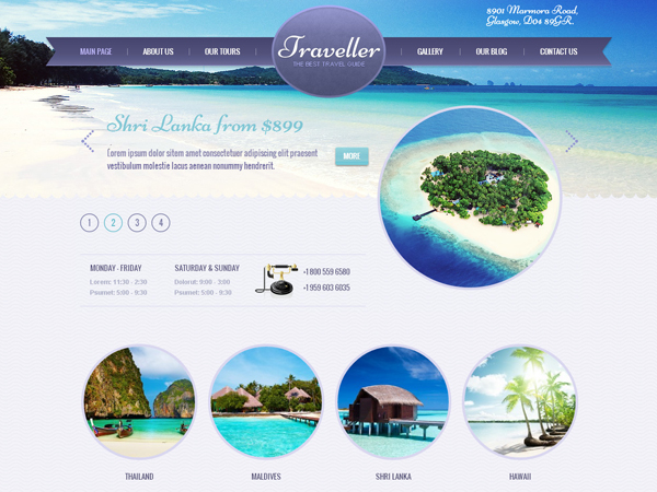 thiet ke website du lich