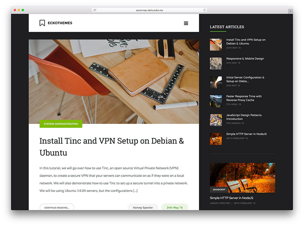 severn thiet ke website wordpress