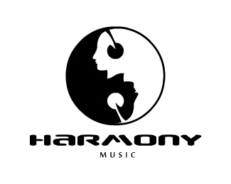 Harmony Music thiet ke logo nghe thuat
