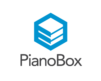Piano Box thiet ke logo nghe thuat
