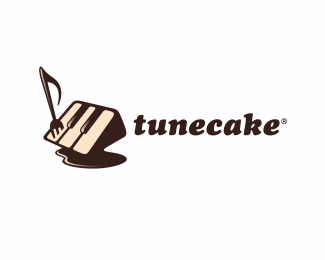 Tunecake thiet ke logo nghe thuat