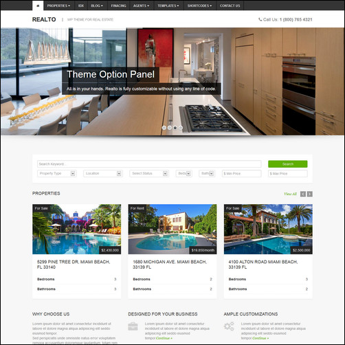 realto wp real estate theme thiet ke web bat dong san