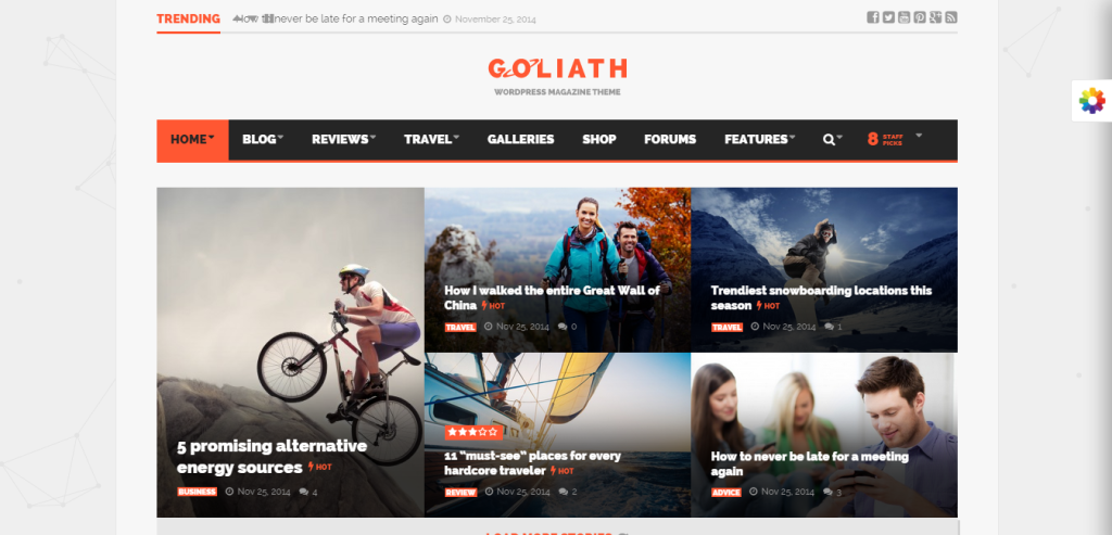 Goliath Responsive Magazine