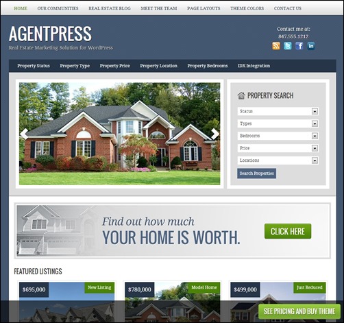 agentpress theme realtor websites templates thumb thiet ke website bat dong san