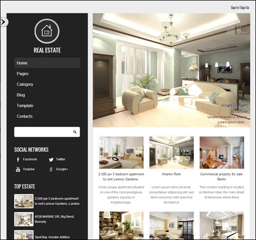 royal estate real estate website templates9 thumb thiet ke website bat dong san