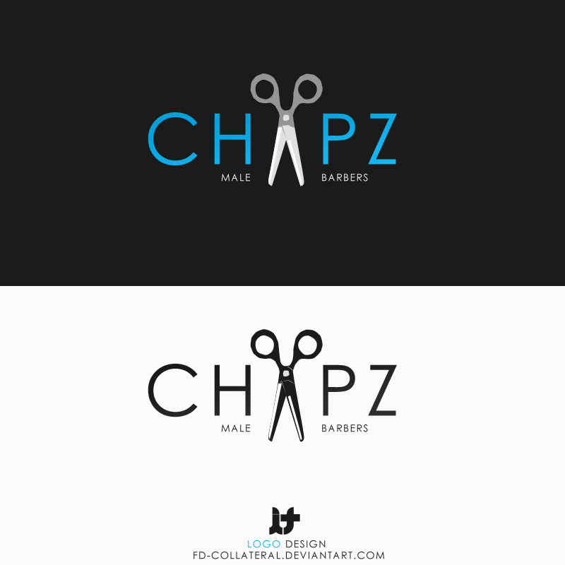 Chapz Barbers thiet ke logo dep