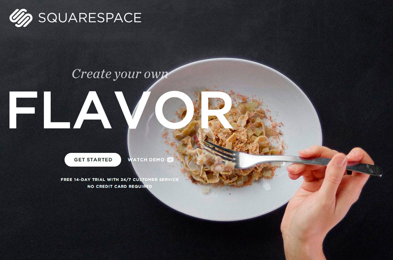 squarespace restaurant mobile desktop thiet ke web nha hang