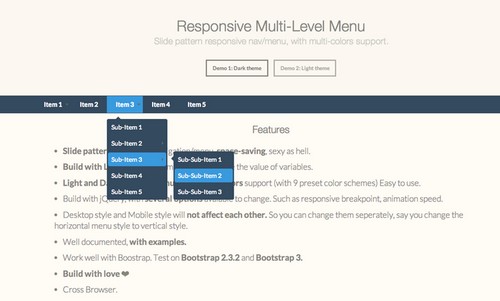 Flexnav Responsive Slide Nav Menu cho thiet ke web responsive