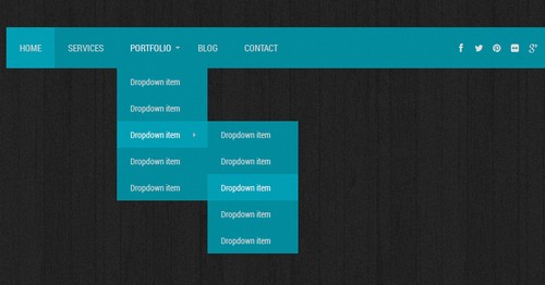 Menu cho thiet ke web responsive