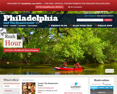 visitphilly thiet ke web du lich