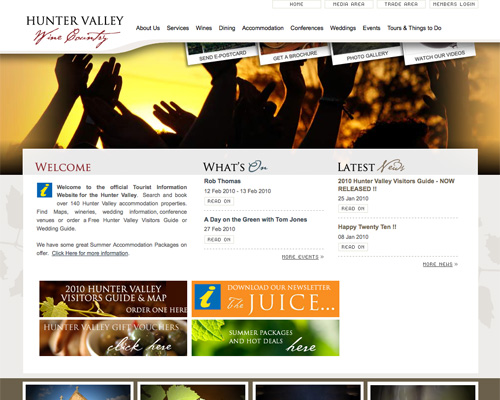 huntervalley thiet ke web du lich